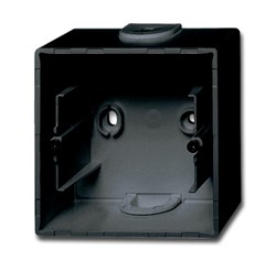 Коробка для открытого монтажа, 1-постовая серия Basic 55, цвет ch?teau-black - фото 110180