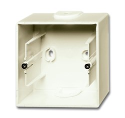 Коробка для открытого монтажа, 1-постовая серия Basic 55, цвет chalet-white - фото 110183