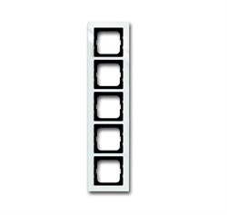 Рамка 5-постовая, для монтажа заподлицо, серия axcent, цвет белый - фото 110704