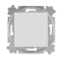 Переключатель кнопочный одноклавишный ABB Levit серый / белый - фото 118493