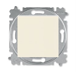 Переключатель кнопочный одноклавишный ABB Levit слоновая кость / белый - фото 118500