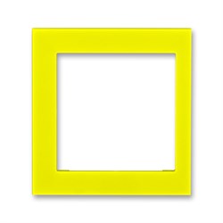 Накладка на рамку ABB Levit 55х55 внешняя жёлтый - фото 118923
