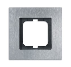 Рамка 1-постовая, серия Carat, сталь - фото 119596