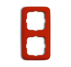 Рамка 2-постовая, серия ReflexSI, цвет красный - фото 119722