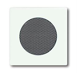 Плата центральная (накладка) для громкоговорителя 8223 U, серия Future/Axcent/Carat/Династия, цвет белый бархат - фото 119990