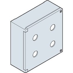 Корпус кнопочного поста KEM4-0 на 4 элемента металлический - фото 120331