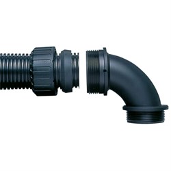 Фитинг ASF21/M20/C90/BL, 90°, полиамид 66, черный, резьба M20, d21, 10 шт. в пачке - фото 123328