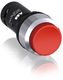 Кнопка CP3-30R-01 красная с выступающей клавишей без фиксации 1НЗ - фото 123751