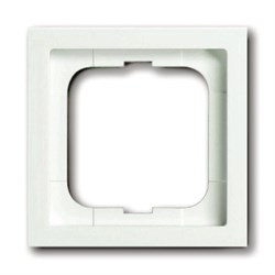 Рамка 1-постовая, серия Future Linear, цвет белый бархат - фото 124673