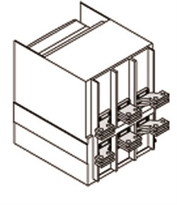 Комплект силовых выводов фиксированной части SHR E1.2 W FP 4шт - фото 129158