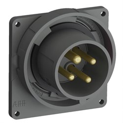 Вилка с прямым фланцем Easy&Safe 416EBU1W,16A,3P+N+E,IP67,1ч - фото 138653