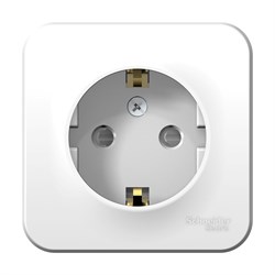 BLANCA О/У РОЗЕТКА с заземлением со шторками МОНТ. ПЛ.16А, 250В, БЕЛЫЙ - фото 148602