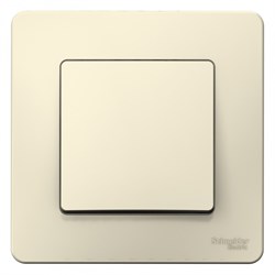 BLANCA С/У 1-клавишный ВЫКЛЮЧАТЕЛЬ (cх.1), 10А, 250B, МОЛОЧНЫЙ - фото 149056