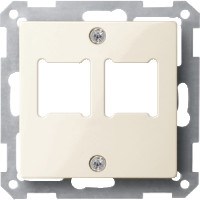 MERTEN ЦЕНТР.ПЛАТА д/розетки RJ11/RJ45, 2 поста, БЕЖЕВЫЙ, QF SM - фото 155162