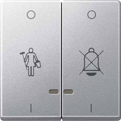 MERTEN КЛАВИША двойн.с ок.д/свет.инд.пикт."горничная""переч.звон.", АЛЮМИНИЙ, SM - фото 155784 MERTEN КЛАВИША двойн.с ок.д/свет.инд.пикт."горничная""переч.звон.", АЛЮМИНИЙ, SM - фото 155784