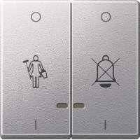 MERTEN КЛАВИША двойн.с ок.д/свет.инд.пикт."горничная""переч.звон.", АЛЮМИНИЙ, SM - фото 155785 MERTEN КЛАВИША двойн.с ок.д/свет.инд.пикт."горничная""переч.звон.", АЛЮМИНИЙ, SM - фото 155785