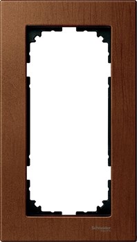 MERTEN M-Elegance РАМКА деревянная 2 поста б/перегородки, ВИШНЯ, SM - фото 156738