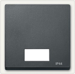 MERTEN КЛАВИША Х1 с окошком д/световой индикации IP44, АНТРАЦИТ,SM - фото 157111