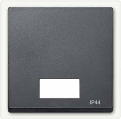 MERTEN КЛАВИША Х1 с окошком д/световой индикации IP44, АНТРАЦИТ,SM - фото 157112
