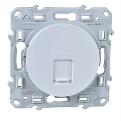 ODACE РОЗЕТКА RJ45 infraplus, неэкранированный кабель, кат. 6е, БЕЛЫЙ - фото 160259