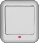 ПРИМА О/У 1-клавиш. ВЫКЛЮЧАТЕЛЬ с подсвет. МОНТ.ПЛ.10А 250B,БЕЛЫЙ,розн.уп.Россия - фото 160941