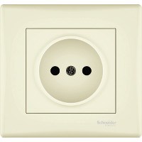 SEDNA РОЗЕТКА без зазем. конт., без защит. шторок, 16А, 250В, БЕЖЕВЫЙ - фото 161907