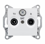 SEDNA TV/R/SAT РОЗЕТКА оконечная, 1dB, БЕЛЫЙ - фото 162280