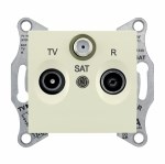 SEDNA TV/R/SAT РОЗЕТКА оконечная, 1dB, БЕЖЕВЫЙ - фото 162284