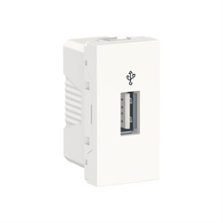 UNICA MODULAR USB-КОННЕКТОР, 1 модуль, белый - фото 166170