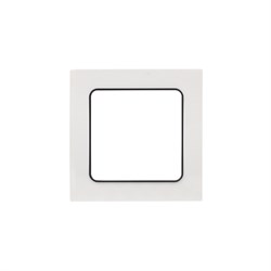 Стокгольм Рамка 1-местная белая с линией цвета черный EKF PROxima - фото 183394