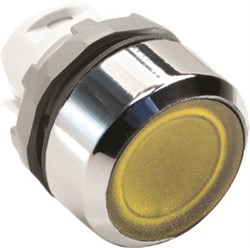 Кнопка MP1-21Y желтая (только корпус) с подсветкой без фиксации - фото 93210