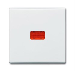 Клавиша для механизма 1-клавишного выключателя/переключателя/кнопки, с красной линзой (IP44), серия Allwetter 44, цвет слоновая кост - фото 94303