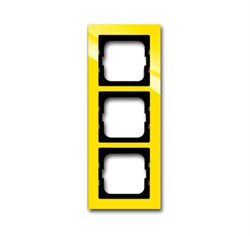 Рамка 3-постовая, серия axcent, цвет жёлтый - фото 94410