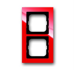 Рамка 2-постовая, серия axcent, цвет красный - фото 94921