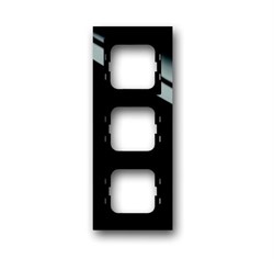 Рамка 3-постовая, серия axcent, цвет чёрный - фото 94955