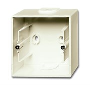 Коробка для открытого монтажа, 1-постовая серия Basic 55, цвет chalet-white