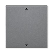 Управляющий элемент Busch-Jalousiecontrol®II ABB Levit с маркировкой сталь / дымчатый чёрный