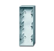 Коробка для открытого монтажа, 3-постовая, серия future, цвет серебристо-алюминиевый