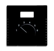 Плата центральная (накладка) для механизма терморегулятора 1094 UTA, 1097 UTA, серия Future/Axcent/Carat/Династия, цвет черный барха