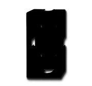 Коробка для открытого монтажа, 2-постовая, серия future, цвет антрацит/черный