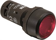 Кнопка с подсветкой CP2-11R-01 красная 24В AC/DC с плоской клавишей с фиксацией 1НЗ