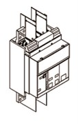 Комплект силовых выводов стационарного выключателя EF E1.2 F 4шт