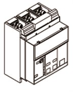 Комплект силовых выводов стационарного выключателя F E1.2 F 3шт