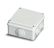 Коробка расп.гермет.с вводами пласт.винт IP55 100х100х50мм ШхВхГ