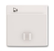 Плата центральная (накладка) для блока питания micro USB - 6474 U, серия Future/Axcent/Carat/Династия, цвет альпийский белый