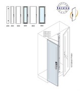 Створка двойной двери 2200x800мм ВхШ