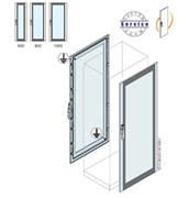Дверь со стеклом 1800x600мм ВхШ