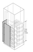 Перегородка боковая H=800мм D=500мм