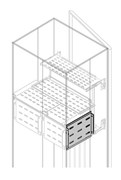 Перегородка верт.боковая H=225мм D=500мм