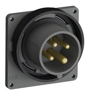 Вилка с прямым фланцем Easy&amp;Safe 316EBU7W,16A,3P+E,IP67,7ч